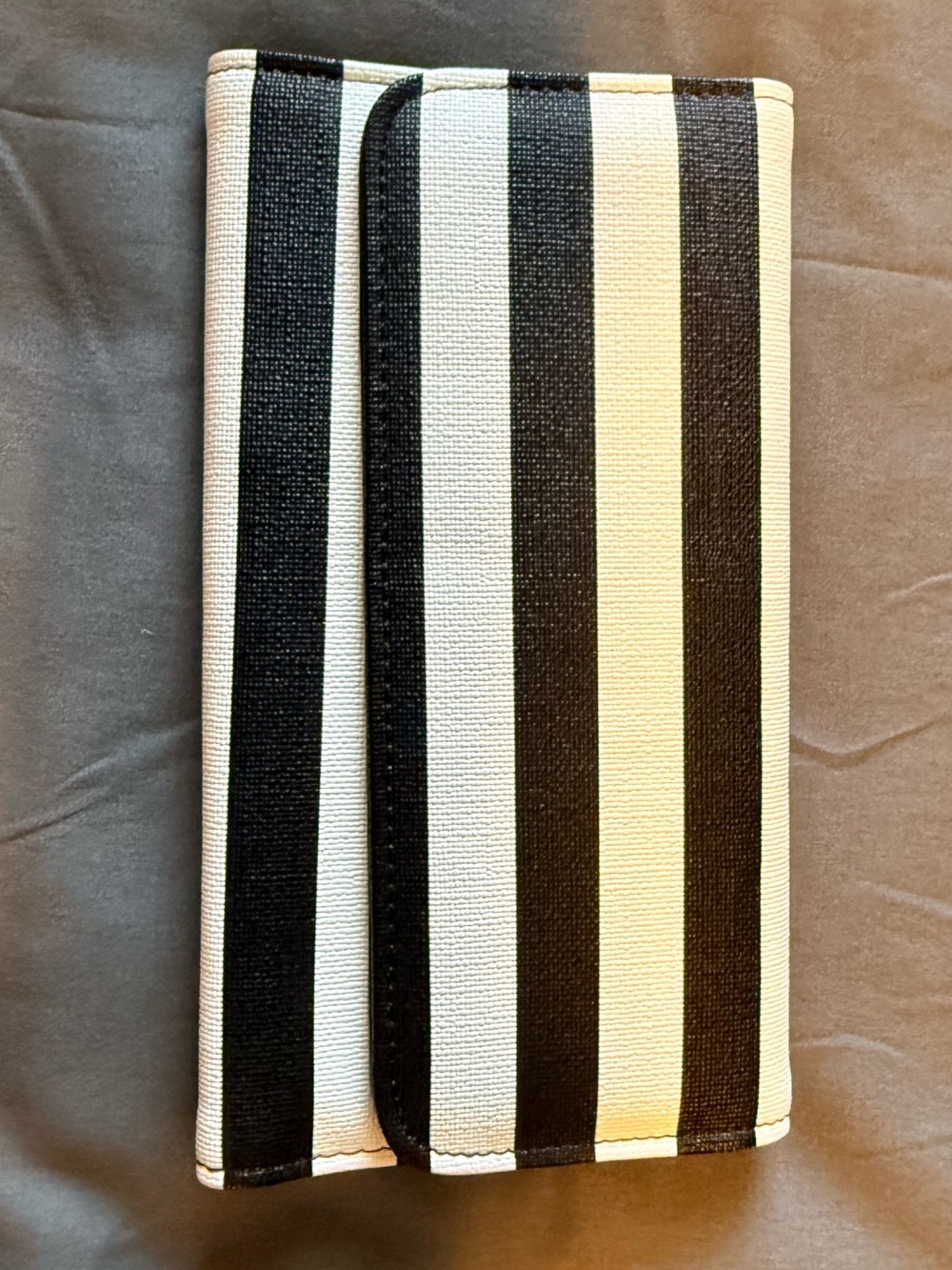 Kut from the Kloth Black and White Striped Wallet